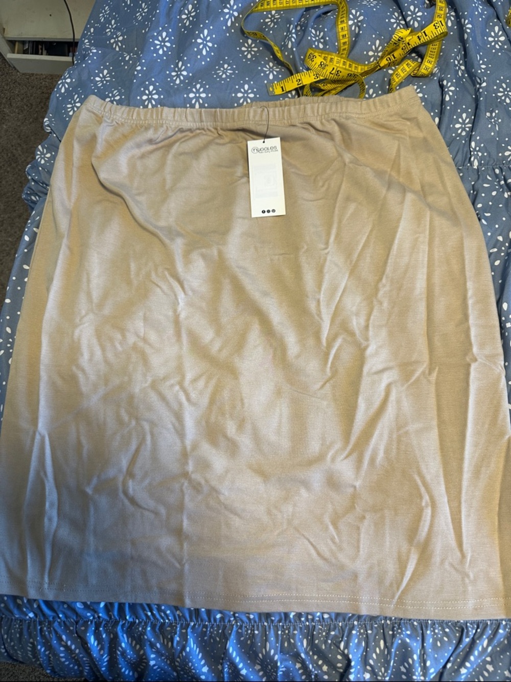 Beige Women's Knit Skirt